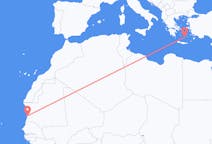 Flyg från Nouakchott till Santorini