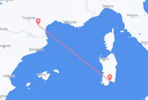 Flyg från Cagliari, Italien till Carcassonne, Frankrike