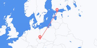 Flyg från Estland till Tjeckien