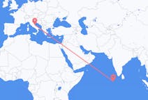 Flyreiser fra Malé, Maldivene til Pescara, Italia