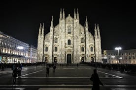 Milano om natten privat guidet tur, med bil