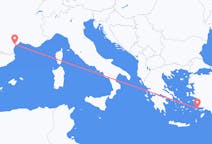 Flights from from Kos to Aspiran