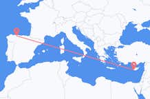 Flights from Santiago del Monte to Paphos