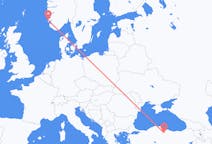 Flights from Haugesund, Norway to Amasya, Turkey