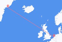 Flights from Rotterdam, the Netherlands to Kulusuk, Greenland