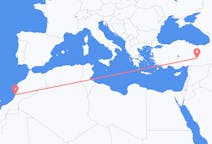 Loty z Agadir, Maroko z Malatya, Turcja