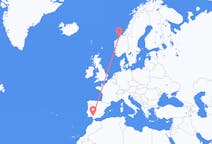 Vluchten van Kristiansund, Noorwegen naar Sevilla, Spanje