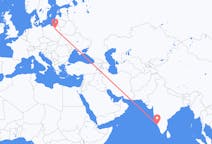 Flyreiser fra Mangalore, India til Szczytno, Polen