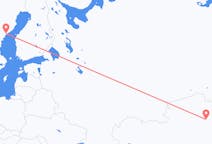 Vluchten van Nur-Sultan naar Örnsköldsvik