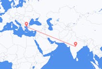 Vluchten van Nagpur, India naar Lemnos, Griekenland