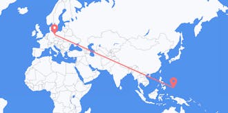Flyreiser fra Palau til Tyskland