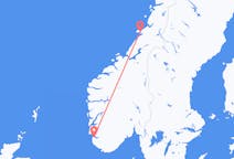 Fly fra Rørvik til Stavanger