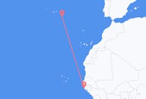 세네갈발 캡 스커트, 포르투갈행 산타마리아 아일랜드 항공편