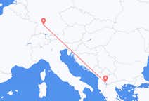 Flug frá Stuttgart til Ohrid