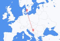 Flüge von Kopenhagen, nach Sarajevo