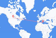 加拿大出发地 里贾纳飞往加拿大目的地 马耳他的航班