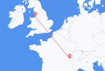 Flyg från Liverpool, England till Genève, Schweiz