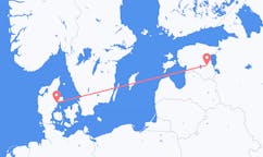 Flights from Aarhus, Denmark to Tartu, Estonia