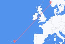 Flights from Haugesund, Norway to Ponta Delgada, Portugal