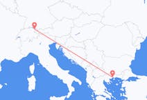 Flights from Thal, Switzerland to Kavala, Greece