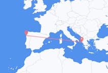 Flyg från Vigo, Spanien till Korfu, Spanien
