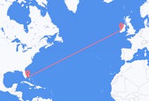 Flyg från Bimini, Bahamas till Shannon, Irland