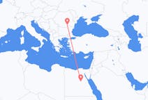 Flyg från Asyut, Egypten till Bukarest, Rumänien