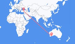 出发地 澳大利亚出发地 埃斯佩兰斯目的地 土耳其開塞利的航班