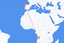 Flyg från Huambo, Angola till Porto, Angola