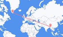 Flyreiser fra Imphal, India til Narsarsuaq, Grønland
