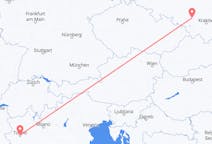 Flyreiser fra Katowice, Polen til Torino, Italia