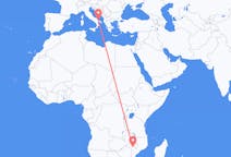 Flyreiser fra Tete, Mosambik til Bari, Italia