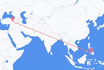 Flyreiser fra Ozamiz City, Filippinene til Elazig, Tyrkia