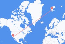Flyg från Los Angeles, USA till Svalbard, Svalbard och Jan Mayen