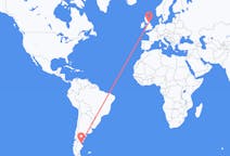 Flights from Comodoro Rivadavia, Argentina to Durham, England, the United Kingdom
