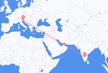Voli from Bangalore, India to Trieste, Italia