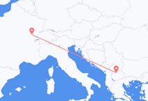 Flyg från Skopje, Nordmakedonien till Dole, Frankrike