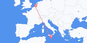 Flyg från Belgien till Malta