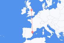 Flyrejser fra Nottingham, England til Valencia, Spanien