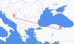 Lennot Sarajevosta, Bosnia ja Hertsegovina Tokatille, Turkki