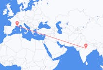 Flights from Jabalpur, India to Marseille, France