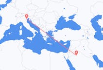 Flyrejser fra Al Jawf-regionen, Saudi-Arabien til Venedig, Italien