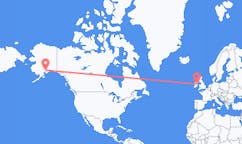 Flyrejser fra Kenai, USA til Dublin, Irland