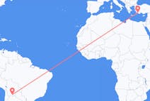 Flights from Tarija, Bolivia to Dalaman, Turkey