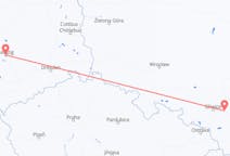 Flyreiser fra Katowice, Polen til Leipzig, Tyskland