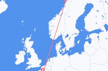 Flights from Sandnessjøen to Paris