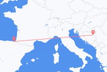 Flyreiser fra Tuzla, Bosnia-Hercegovina til San Sebastian, Spania
