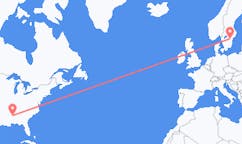 Lennot Columbuksesta, Yhdysvallat Linköpingiin, Ruotsi