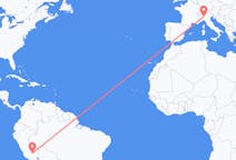 Flyreiser fra Cuzco, Peru til Milano, Italia