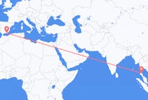 Fly fra Surat Thani Province til Almería